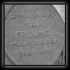 (6/21): Z.5.Chmielnik Górny przy trasie Fajsławice-Zamość (E372).<br>Cmentarz wojenny z I wojny światowej.<br>Max Freund, gefreiter D.R. (stopień), M.G./R.J.R.205 - ?.komp.(jednostka), +23.07.1915 r.